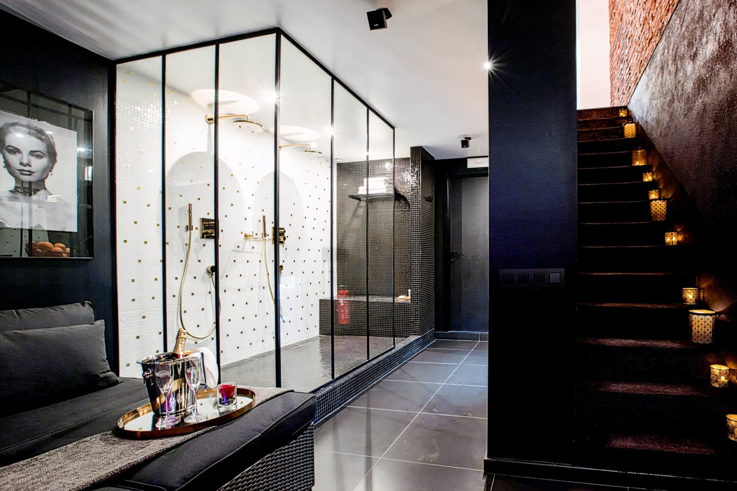 Chambre Jacuzzi & Sauna Privatif Hôtel Esperance